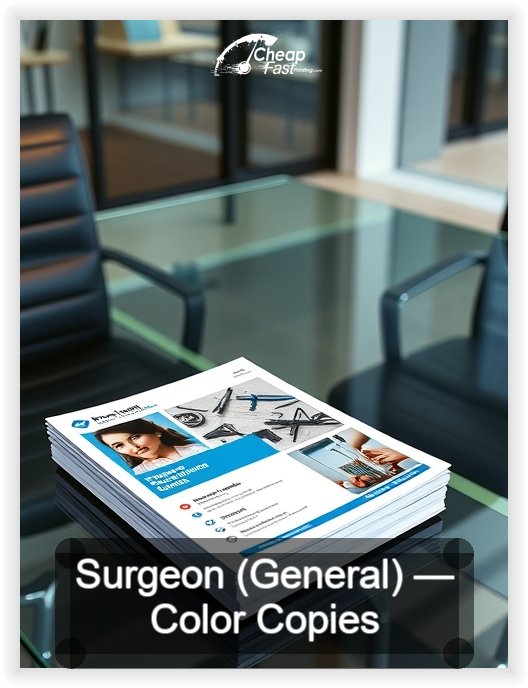 Surgeon General business card design sample