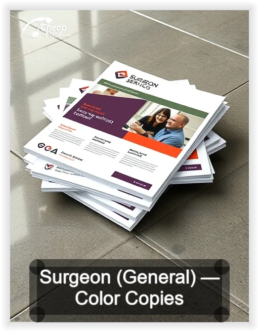 Surgeon General business card design sample