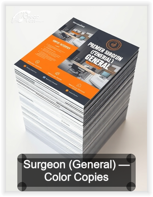 Surgeon General business card design sample
