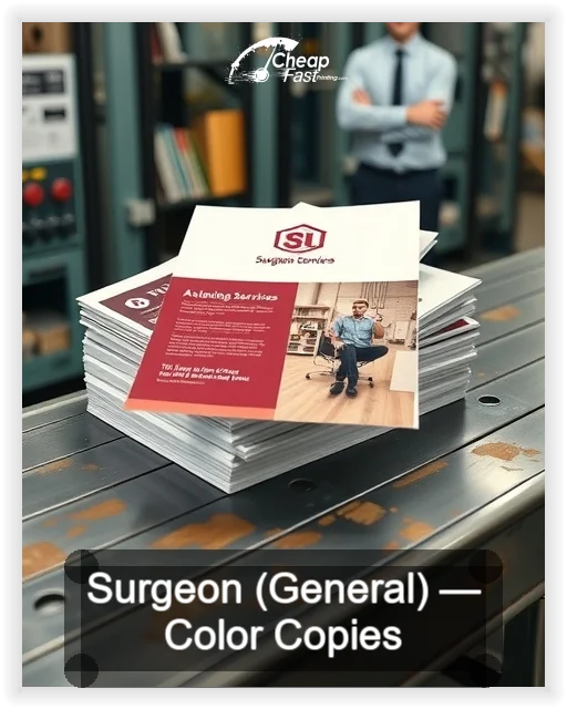 Surgeon General business card design sample