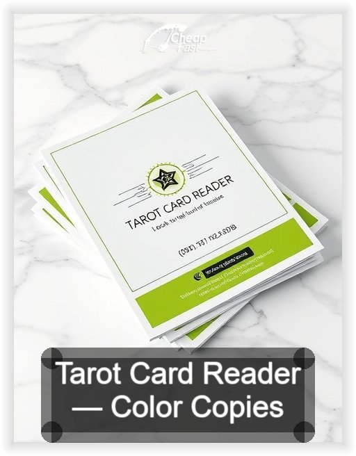 Tarot Card Reader business card design sample