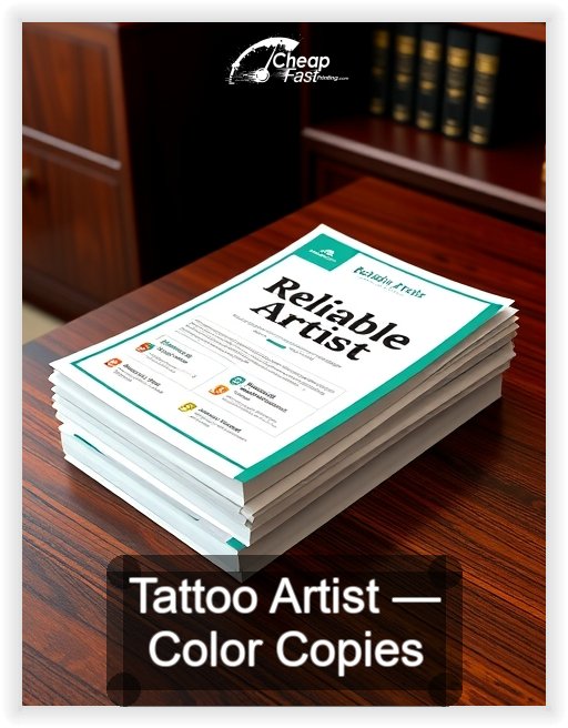Tattoo Artist business card design sample