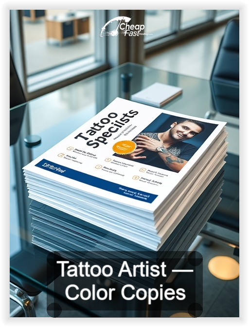 Tattoo Artist business card design sample