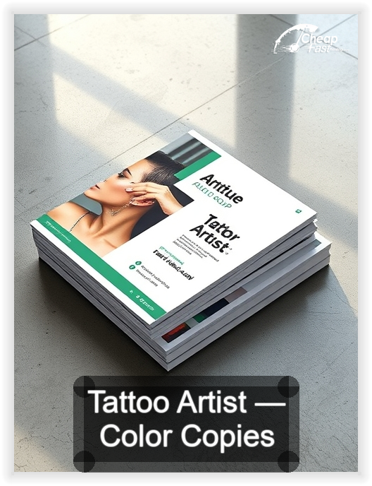 Tattoo Artist business card design sample