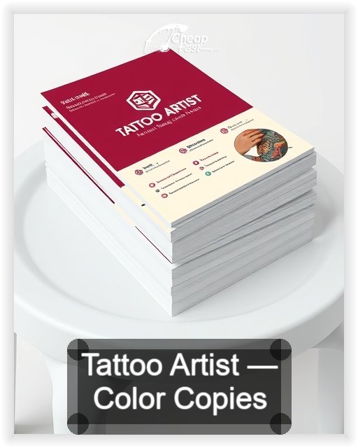 Tattoo Artist business card design sample