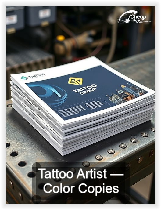 Tattoo Artist business card design sample