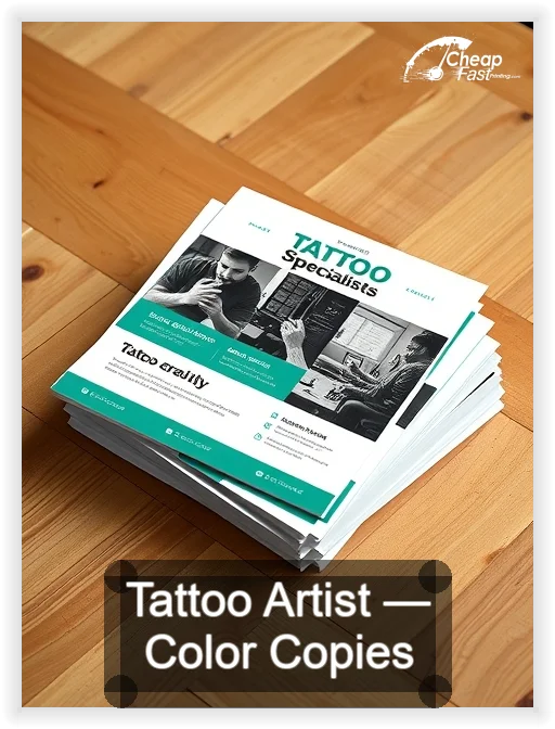 Tattoo Artist business card design sample