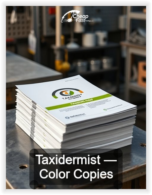 Taxidermist business card design sample