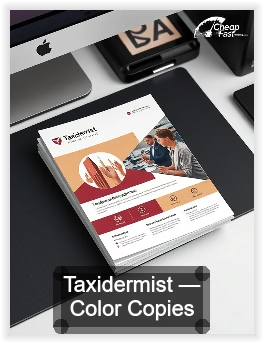 Taxidermist business card design sample