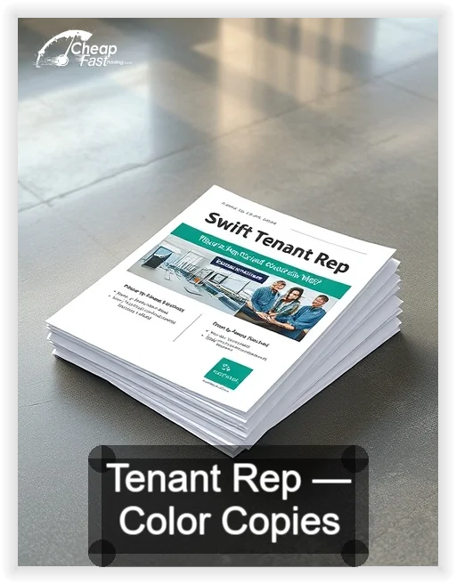 Tenant Rep business card design sample