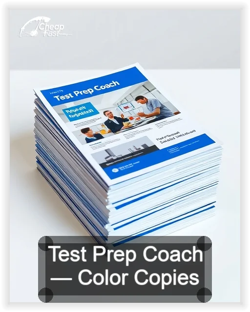 Test Prep Coach business card design sample