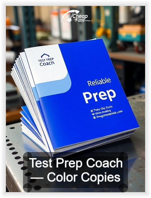 Test Prep Coach business card design sample