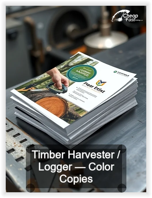 Timber Harvester Logger business card design sample