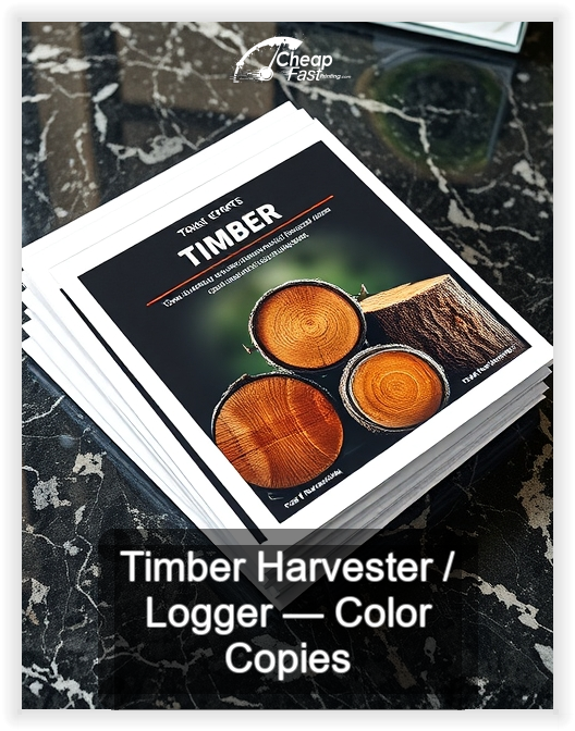 Timber Harvester Logger business card design sample