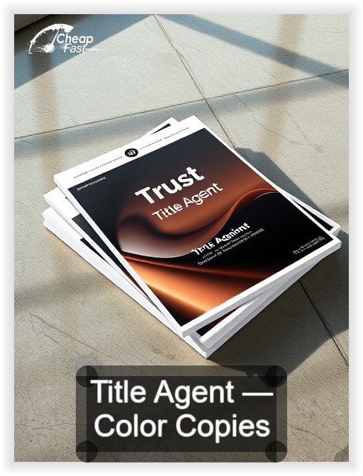 Title Agent business card design sample