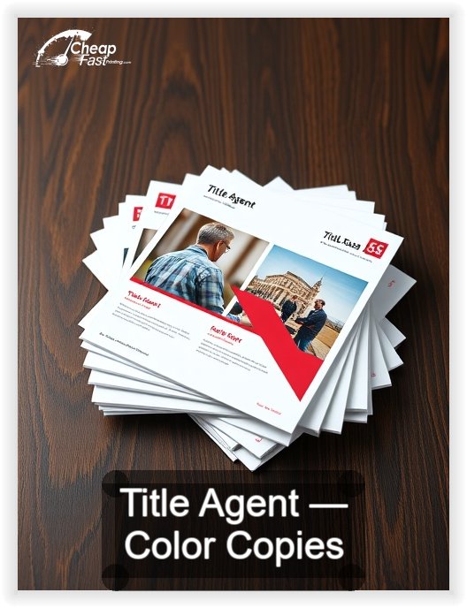 Title Agent business card design sample