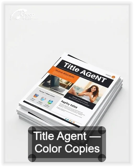 Title Agent business card design sample