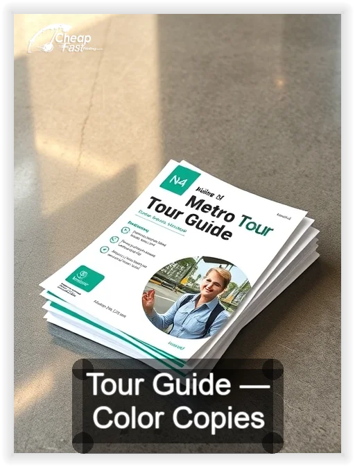 Tour Guide business card design sample