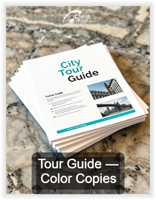 Tour Guide business card design sample