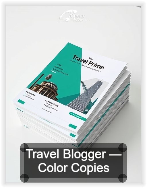 Travel Blogger business card design sample