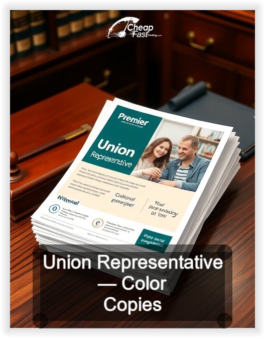 Union Representative business card design sample