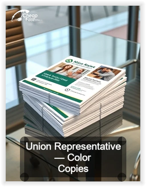 Union Representative business card design sample