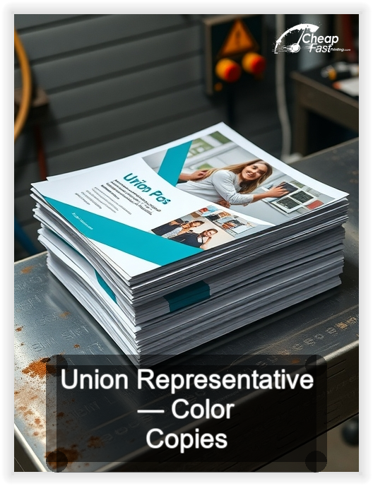 Union Representative business card design sample