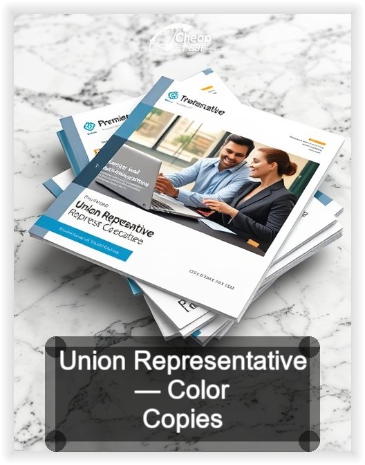Union Representative business card design sample