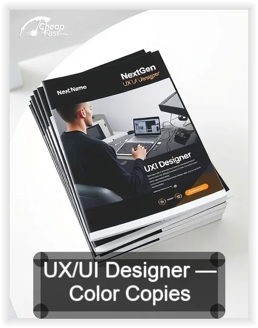 Ux Ui Designer business card design sample