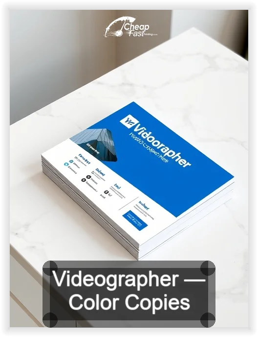 Videographer business card design sample