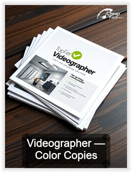 Videographer business card design sample