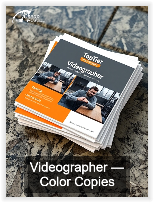 Videographer business card design sample