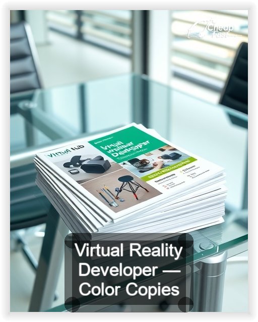 Virtual Reality Developer business card design sample
