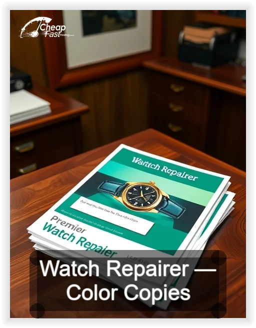 Watch Repairer business card design sample
