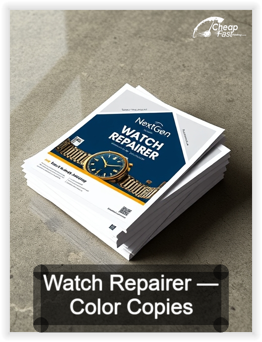Watch Repairer business card design sample