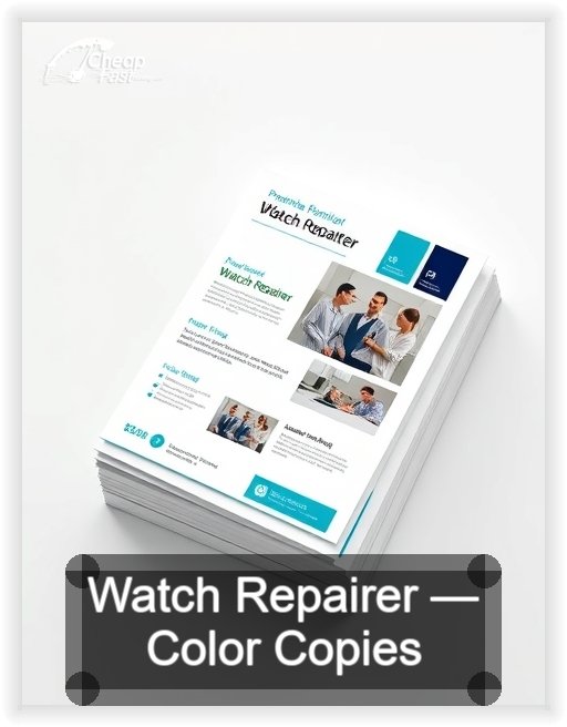 Watch Repairer business card design sample
