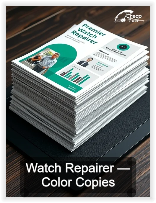 Watch Repairer business card design sample