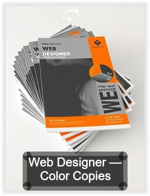 Web Designer business card design sample