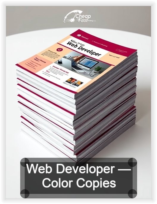 Web Developer business card design sample