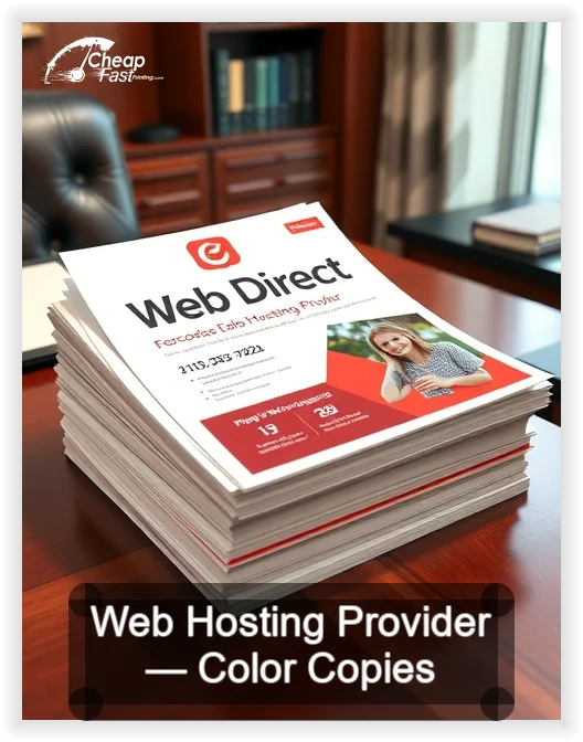 Web Hosting Provider business card design sample