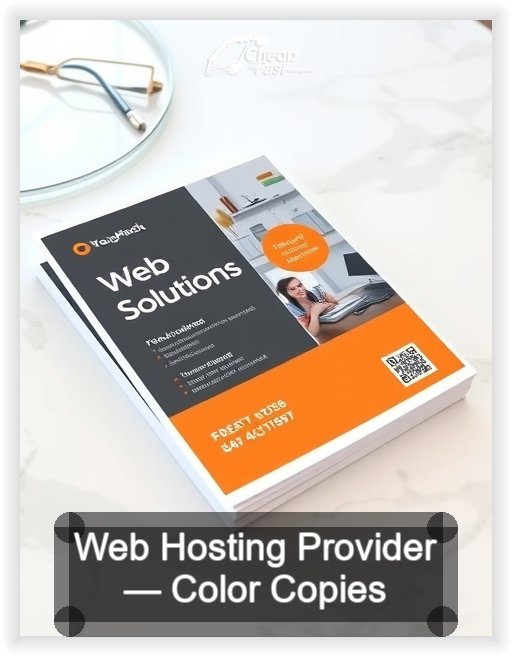 Web Hosting Provider business card design sample