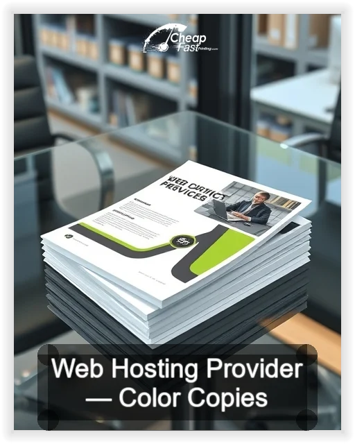 Web Hosting Provider business card design sample
