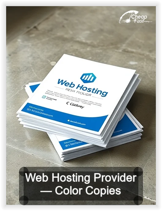 Web Hosting Provider business card design sample