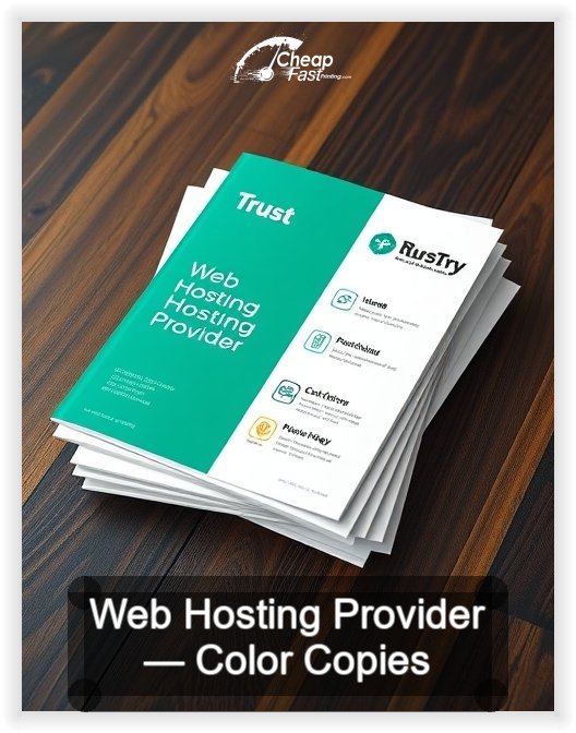 Web Hosting Provider business card design sample