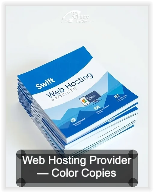 Web Hosting Provider business card design sample