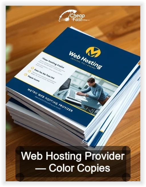 Web Hosting Provider business card design sample