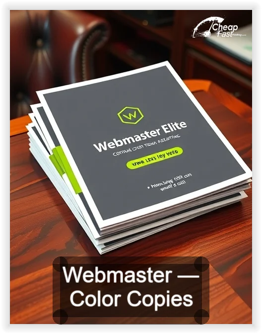 Webmaster business card design sample