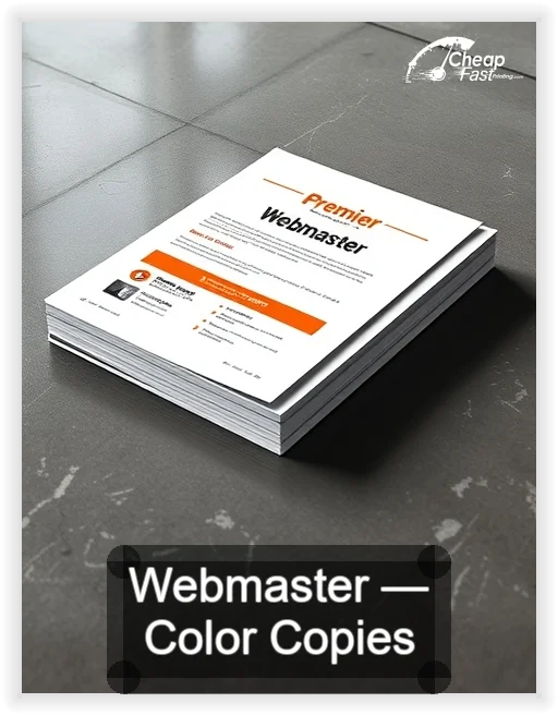 Webmaster business card design sample