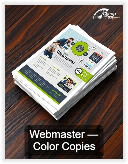Webmaster business card design sample