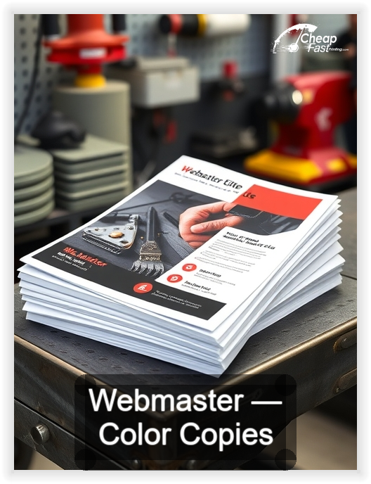 Webmaster business card design sample